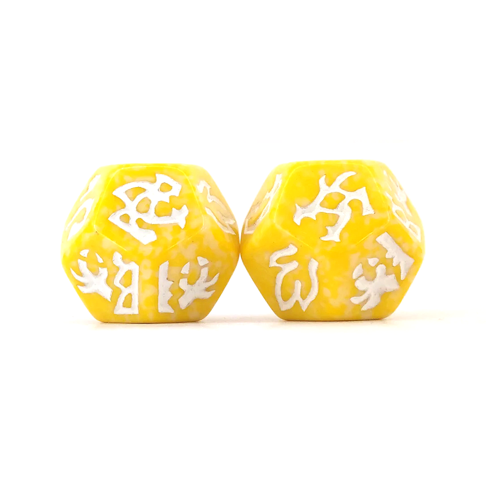 Ivory Hybrid Dragons (Pair)
